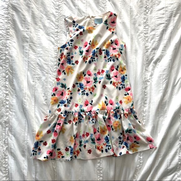 Floral Print Drop Waist Dress- size 6 - Picture 8 of 8